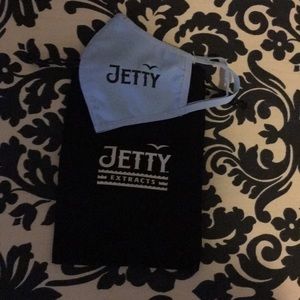 Jetty 420 promo face mask bundle with bag black and blue
